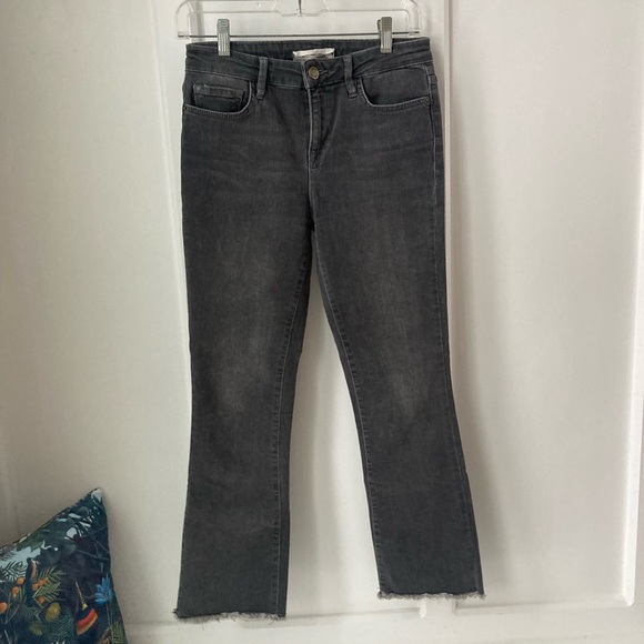 Free People | Dark Gray Straight Crop Jeans - Picture 2 of 7